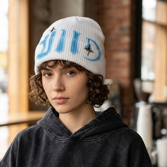 Cyber Star Graphic Beanie